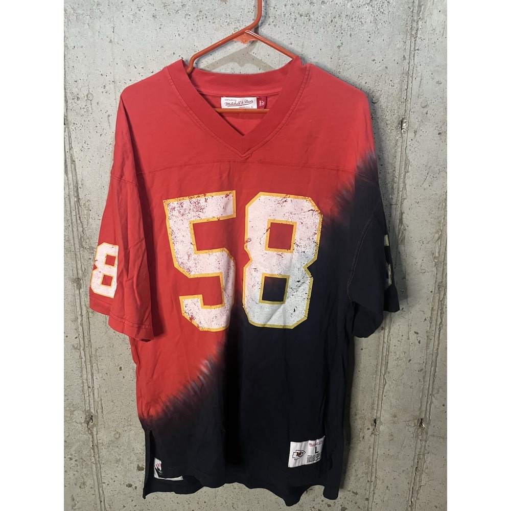 Mitchell & Ness Kansas City Chiefs Derrick Thomas Shirt L Tie Dye #58 Throwbacks